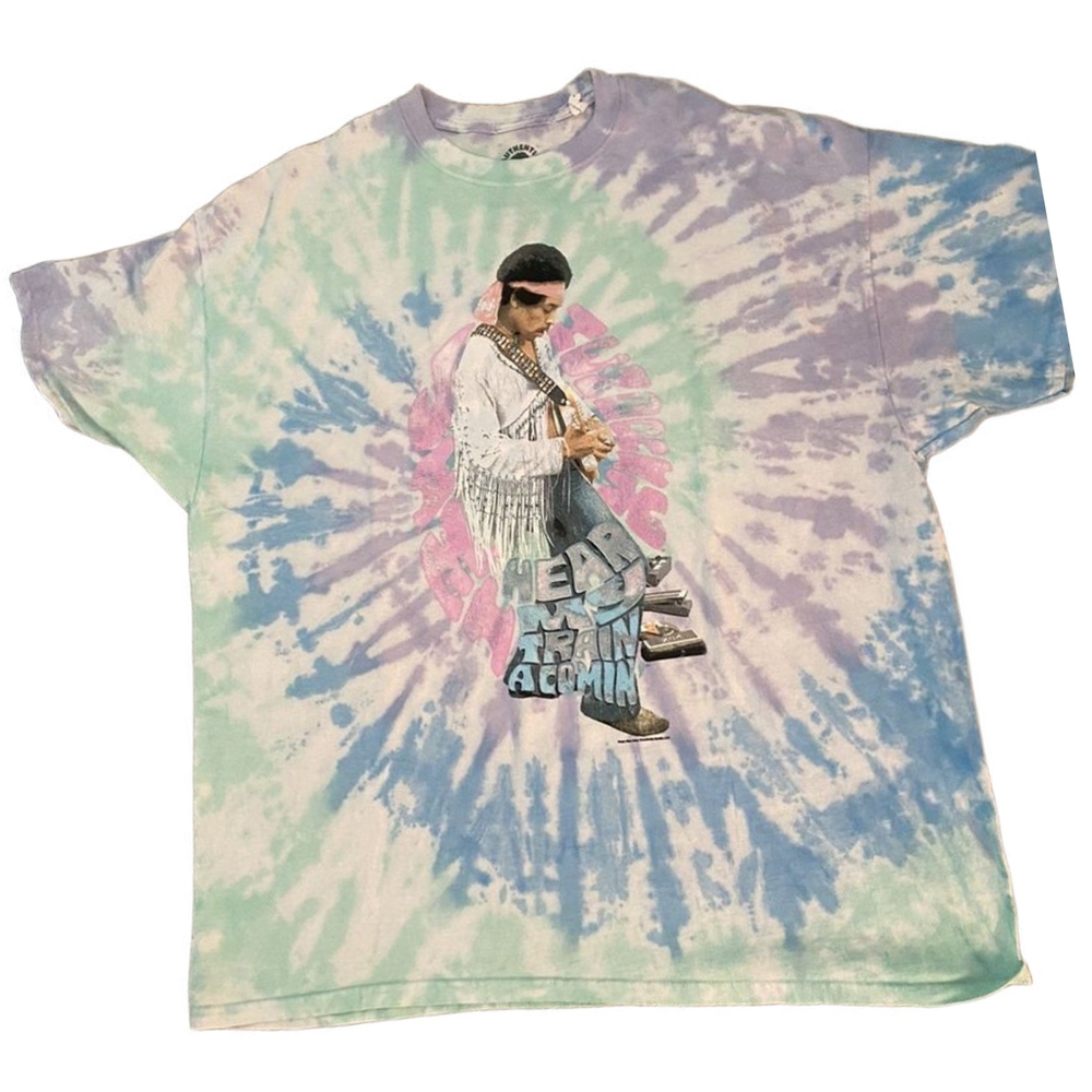 Jimi Hendrix Tie-Dye T-Shirt sz Large